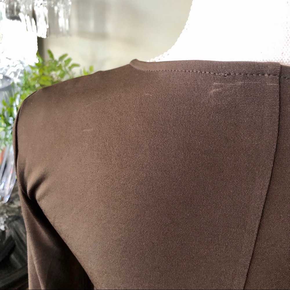 Michael Kors Stunning Zipper Brown Dress - Picture 9 of 14